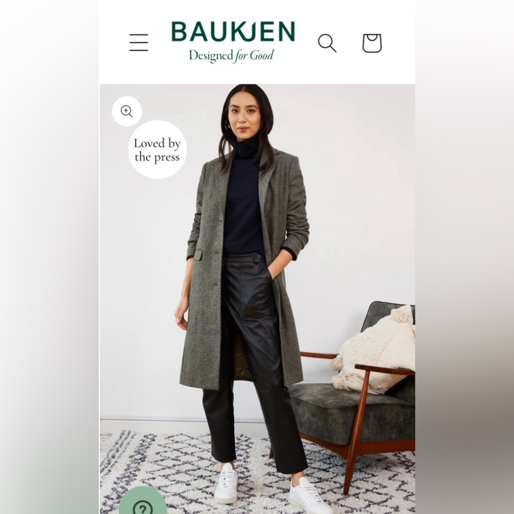 Baukjen wool tweed coat